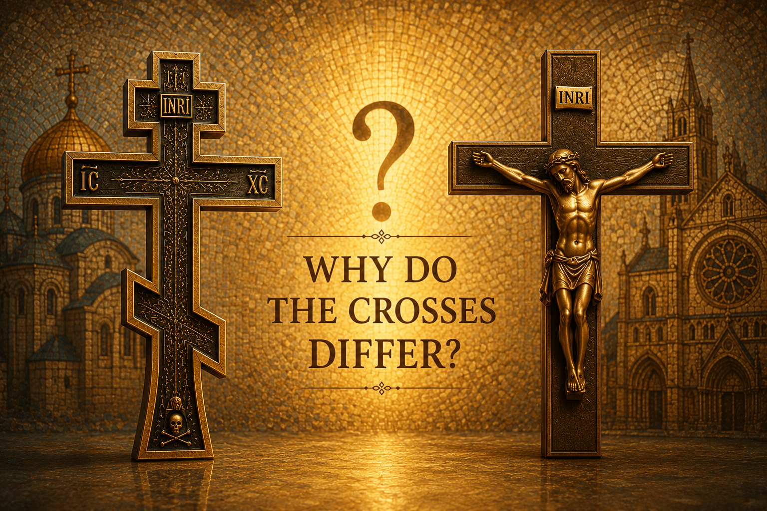 Orthodox Cross vs Catholic Cross - Mercy Fold