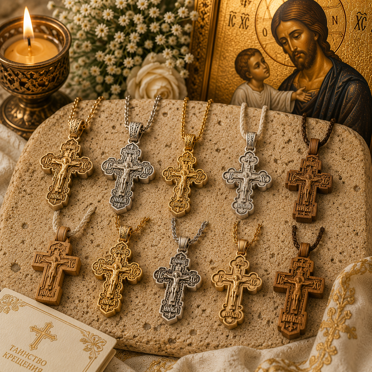 Orthodox Baptism Crosses