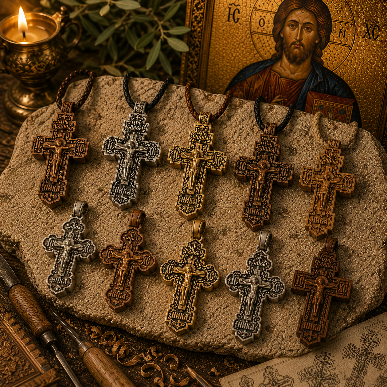 Handmade Orthodox Crosses