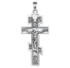 925 Sterling Silver Orthodox Crosses (Silver & Gold)