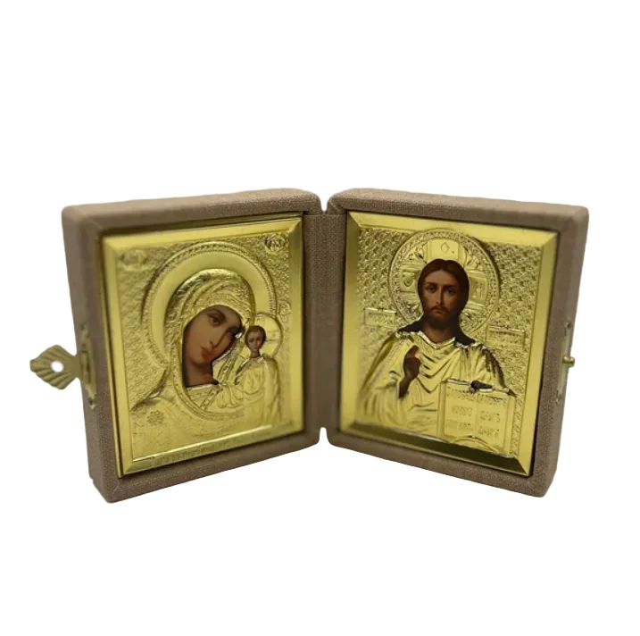 Folding Icon of Christ and the Theotokos Main image