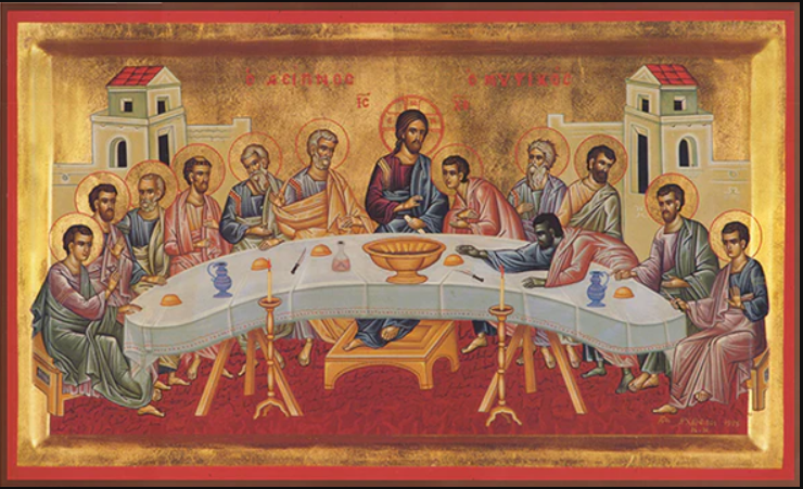 Icon of the Last Supper (Greek) Main image
