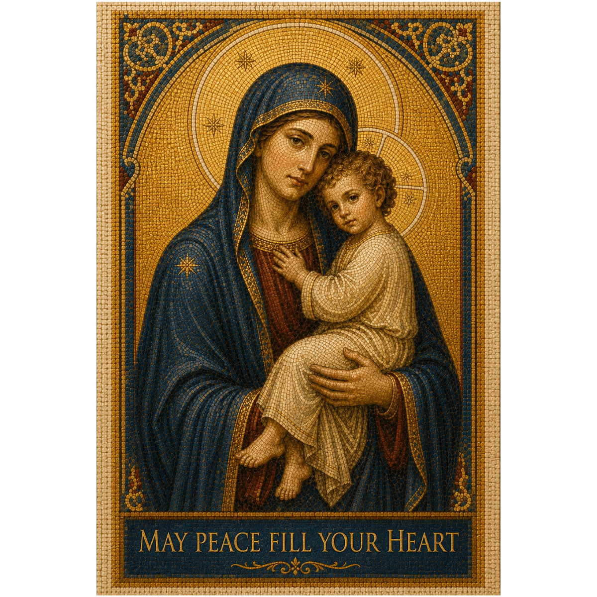 Virgin Mary and Child Greeting Card