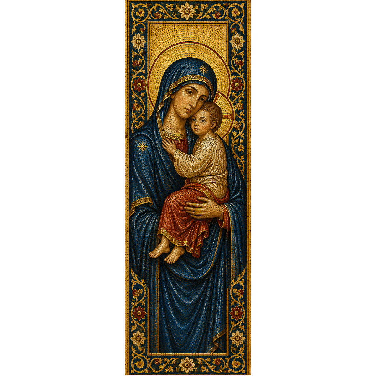 Orthodox Bookmark Mother of God with Infant Jesus