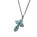 Orthodox Cross Stainless Steel Necklace (Chain Included)