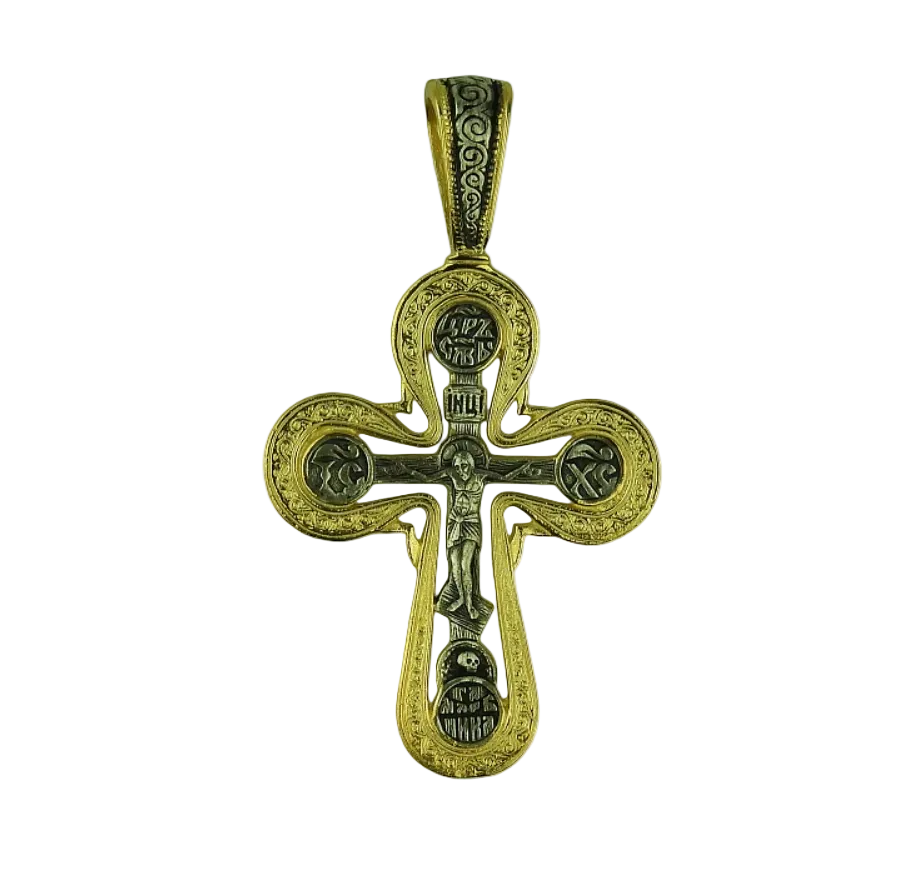 Silver Cross with Jesus Main image