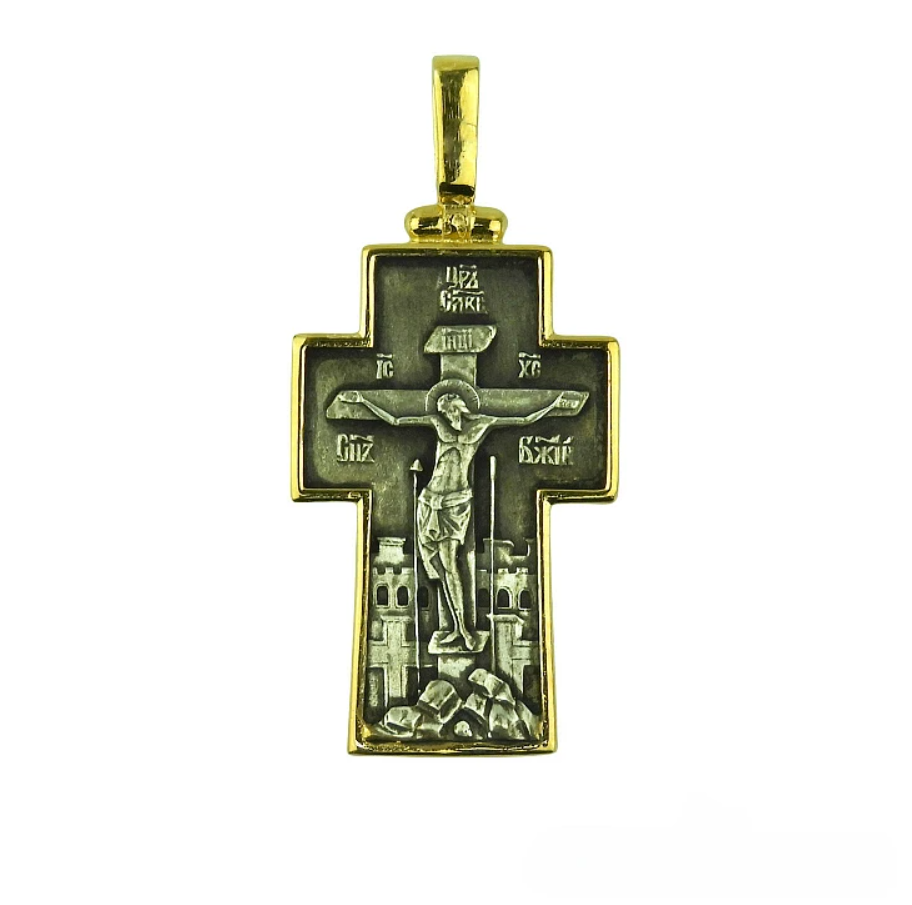 Silver Cross with Archangel Michael