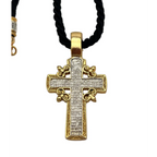 Pendant Cross 08 (on Wrapped Cord)
