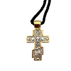 Pendant Cross 10 (on Wrapped Cord)