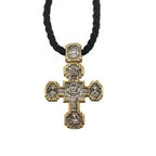 Pendant Cross 09 (on Wrapped Cord)