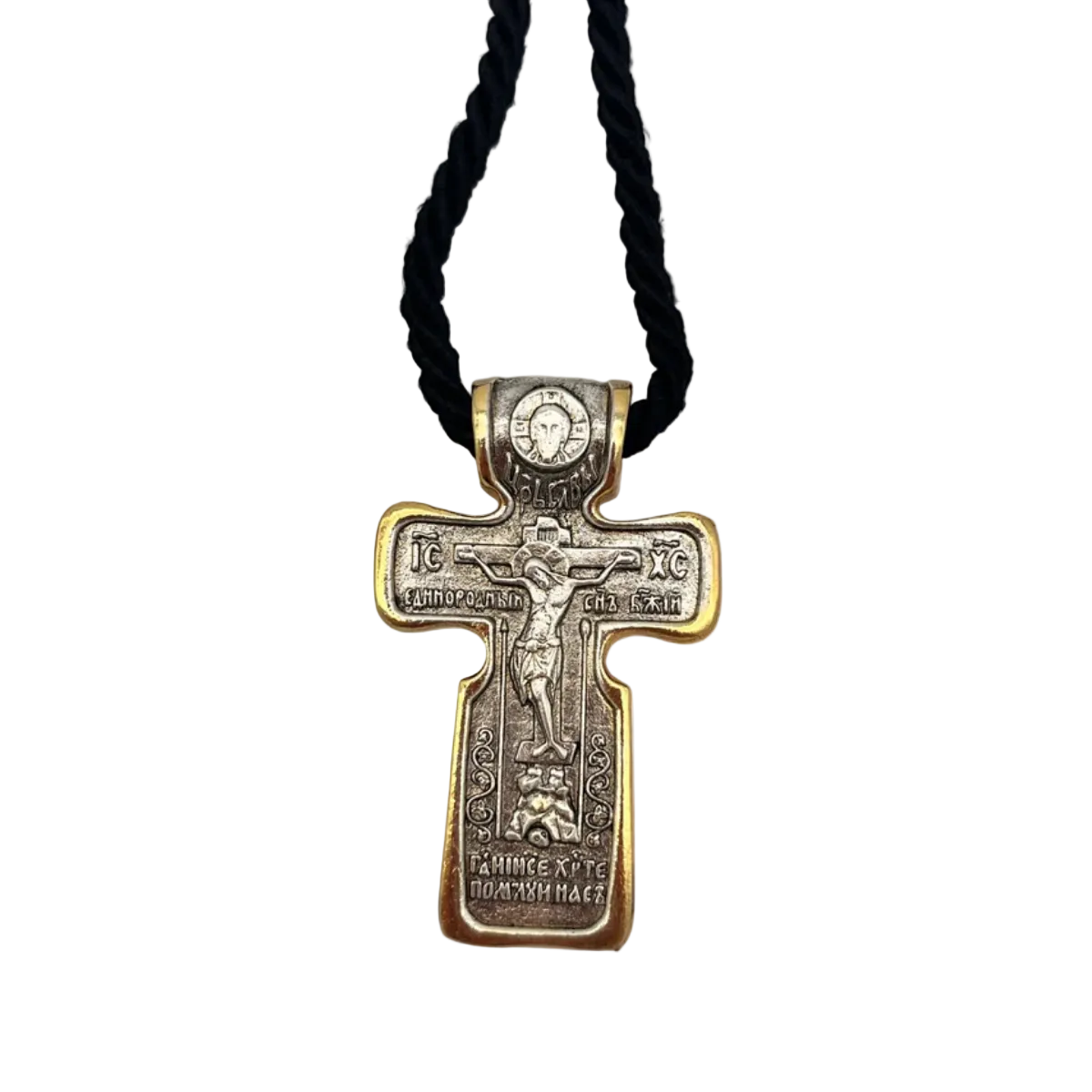 Pendant Cross 11 (on Wrapped Cord)