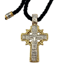 Pendant Cross 08 (on Wrapped Cord)