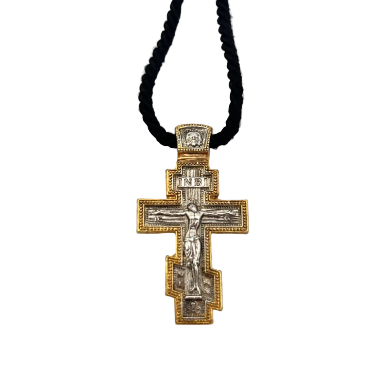 Pendant Cross 10 (on Wrapped Cord) Main image