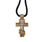 Pendant Cross 10 (on Wrapped Cord)