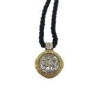 Pendant Icon of the Hospitality of Abraham (on Wrapped Cord)