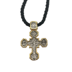 Pendant Cross 09 (on Wrapped Cord)
