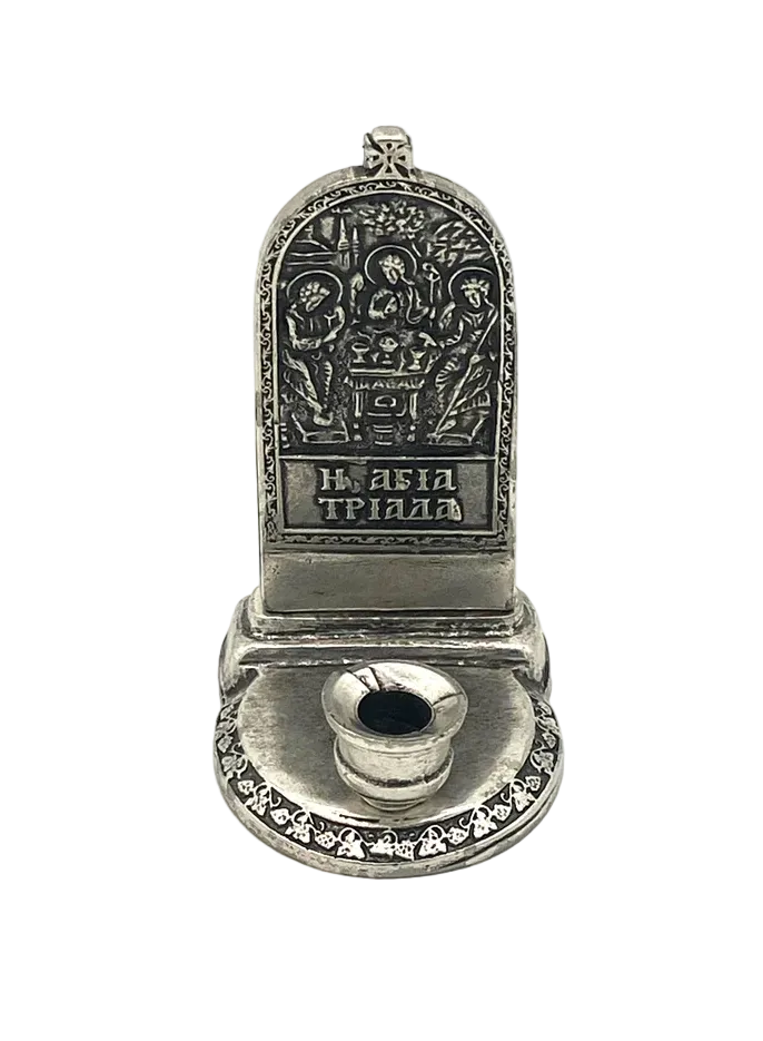 Candle Holder with Icon of Trinity