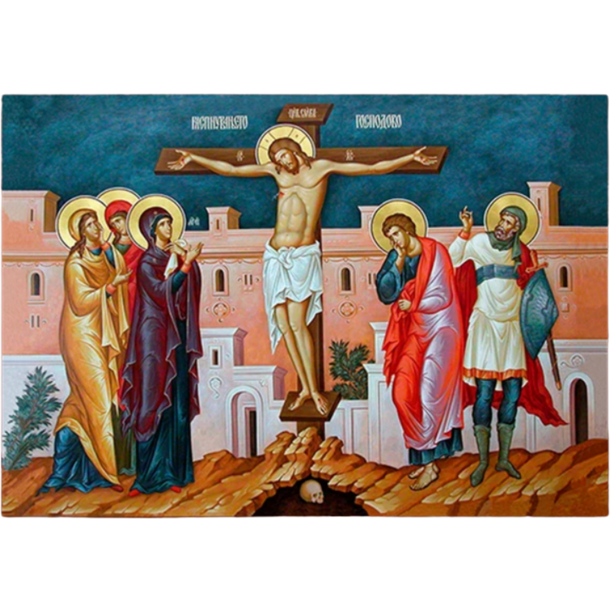 Crucifixion icon - Mercy Fold