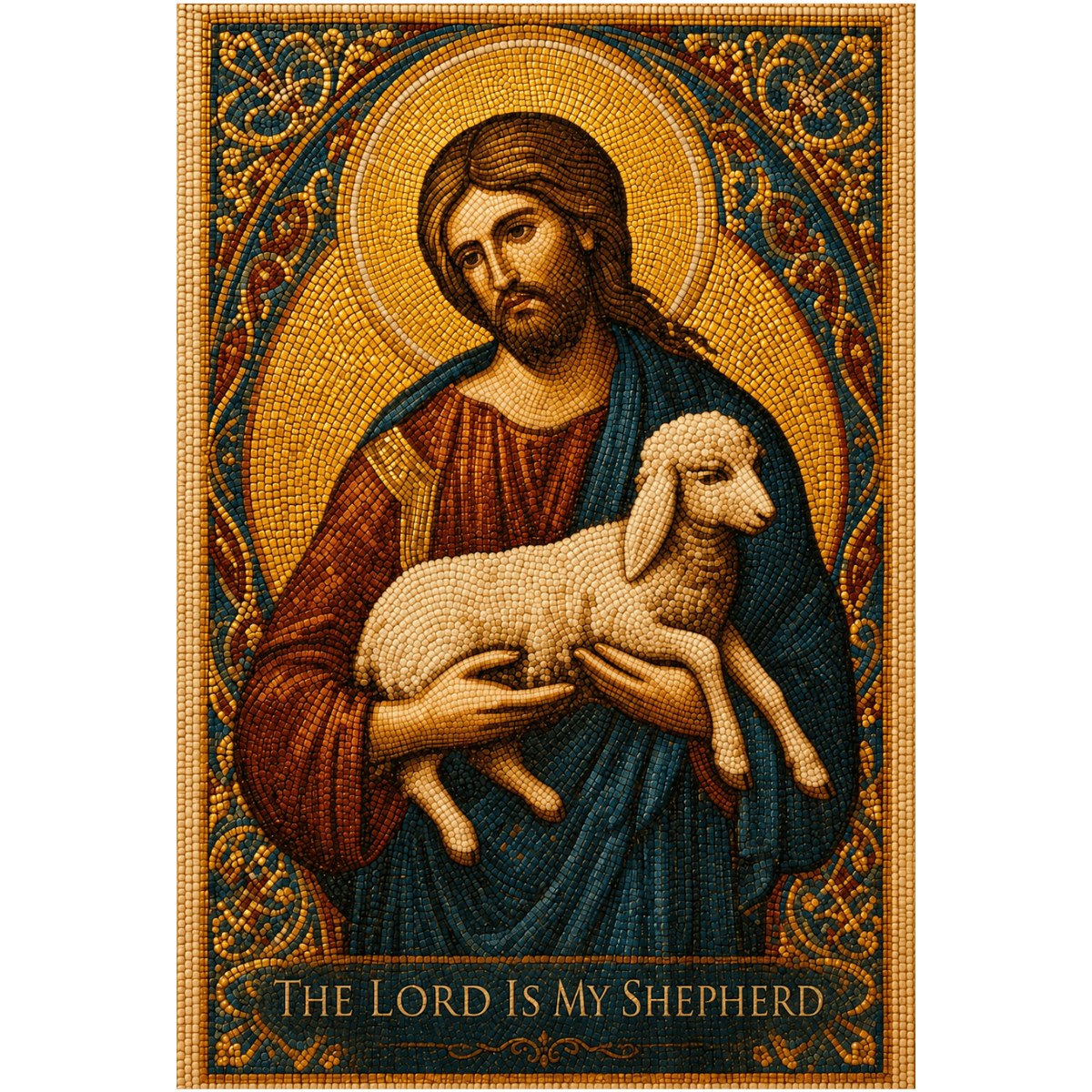 Jesus the Good Shepherd Greeting Card - Mercy Fold