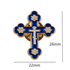 Orthodox Cross Pin - Mercy Fold