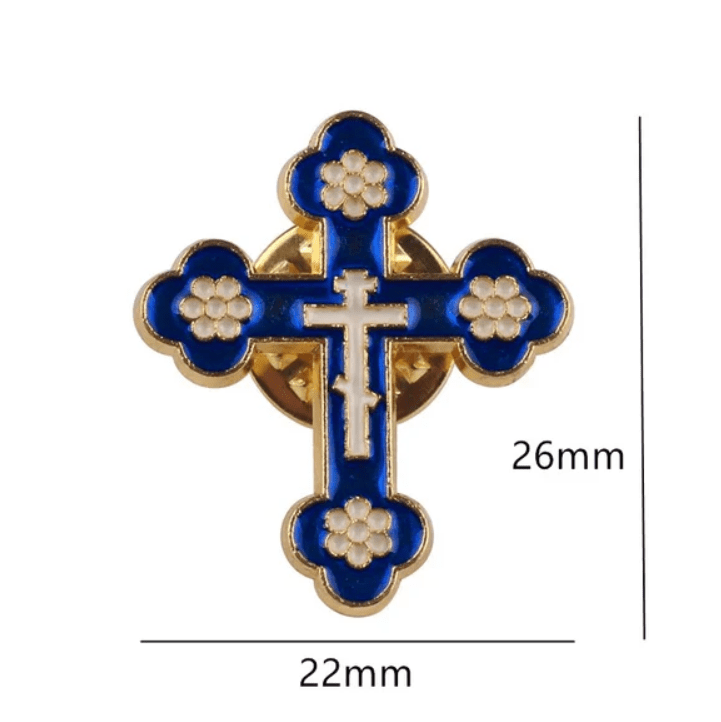 Orthodox Cross Pin - Mercy Fold