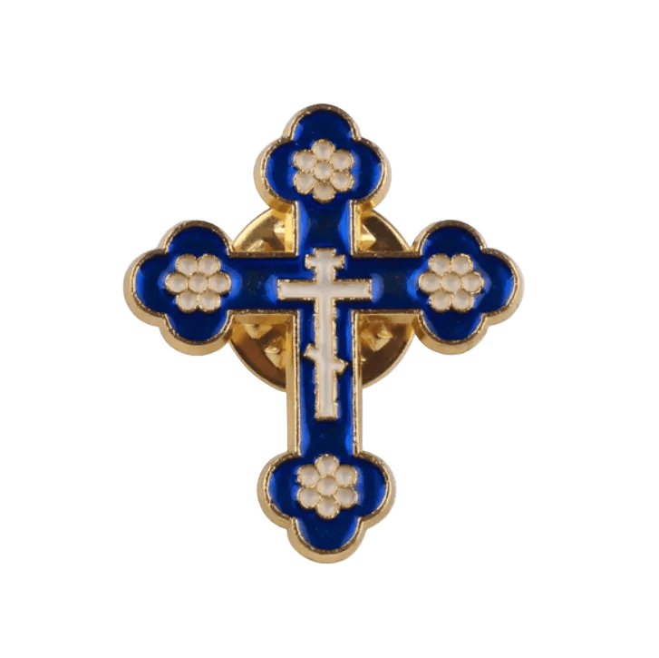 Orthodox Cross Pin - Mercy Fold