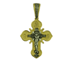 Silver Cross with Jesus and Theotokos of Kazan - Mercy Fold