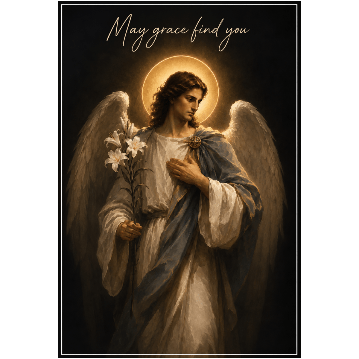 St. Gabriel the Archangel Greeting Card - Mercy Fold
